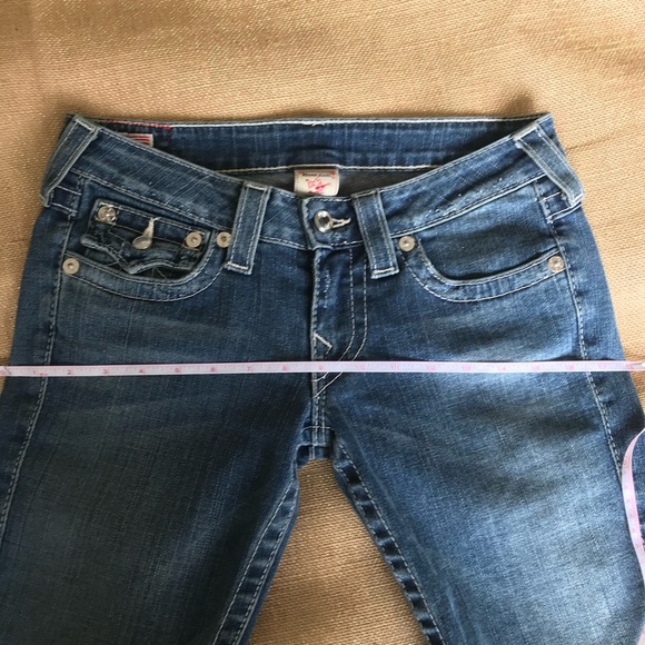 TRUE RELIGION 🍁 Julie Silver Jeans With Pave Swarovski Crystals! - Picture 9 of 13